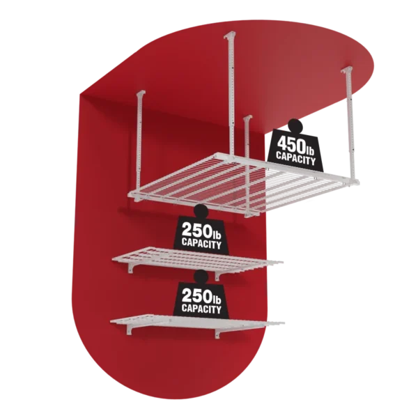 universal storage system standard series 4x4 two shelves configuration CAPACITY